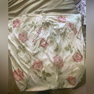 long vintage dress with flowers